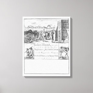 John Hunt, Nightman and Rubbish Carter, near the W Canvas Print