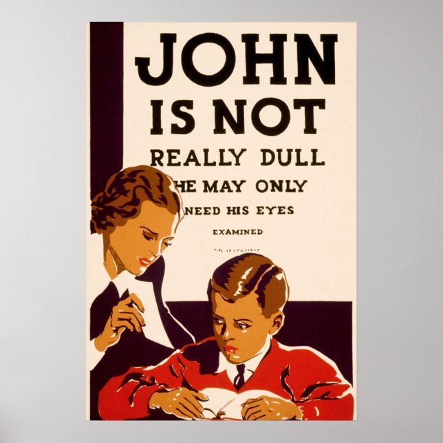 John is not really dull poster (Front)