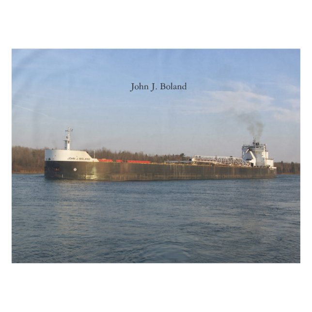 John J. Boland tablecloth (Front (Horizontal))