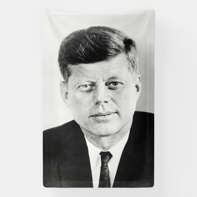 John Jack Kennedy US Presidential White House Banner (Vertical)