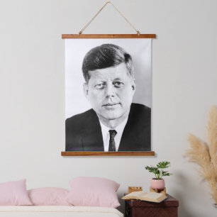 John Jack Kennedy US Presidential White House Hanging Tapestry