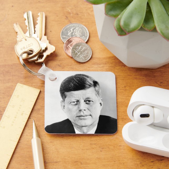 John Jack Kennedy US Presidential White House Keychain (Desk)