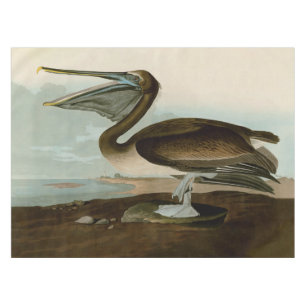 John James Audubon Brown Pelican Artwork Painting Tablecloth