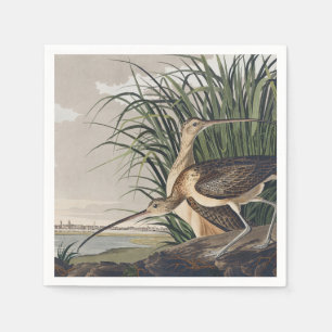 John James Audubon Long-Billed Curlew Bird Napkin