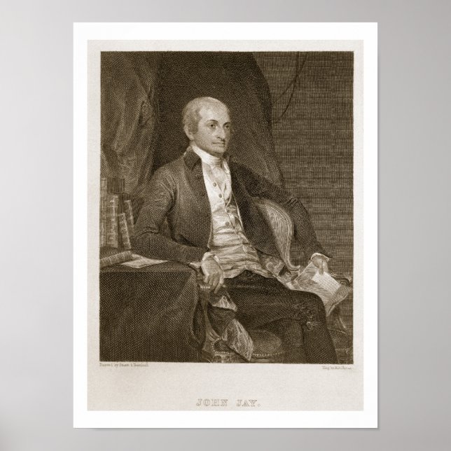 John Jay, engraved by Asher Brown Durand (1796-188 Poster (Front)
