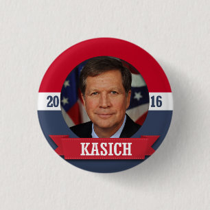 JOHN KASICH 2016 1 INCH ROUND BUTTON
