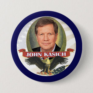 John Kasich 2016 3 Inch Round Button