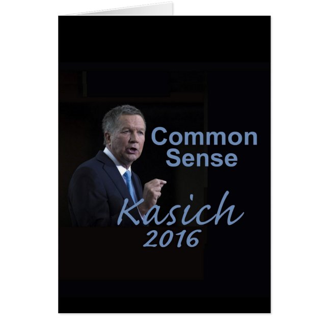 John KASICH 2016 Card (Front)