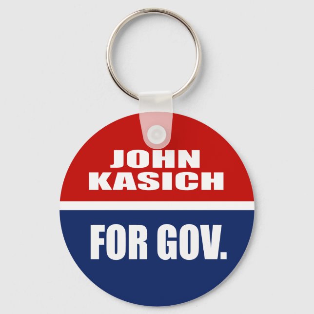 JOHN KASICH FOR GOVERNOR KEYCHAIN (Front)