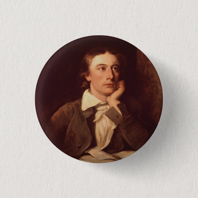 John Keats 1 Inch Round Button (Front)