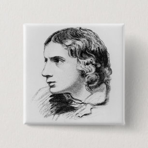 John Keats 2 Inch Square Button