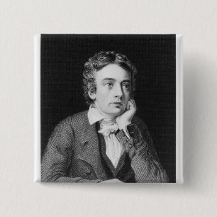 John Keats 2 Inch Square Button
