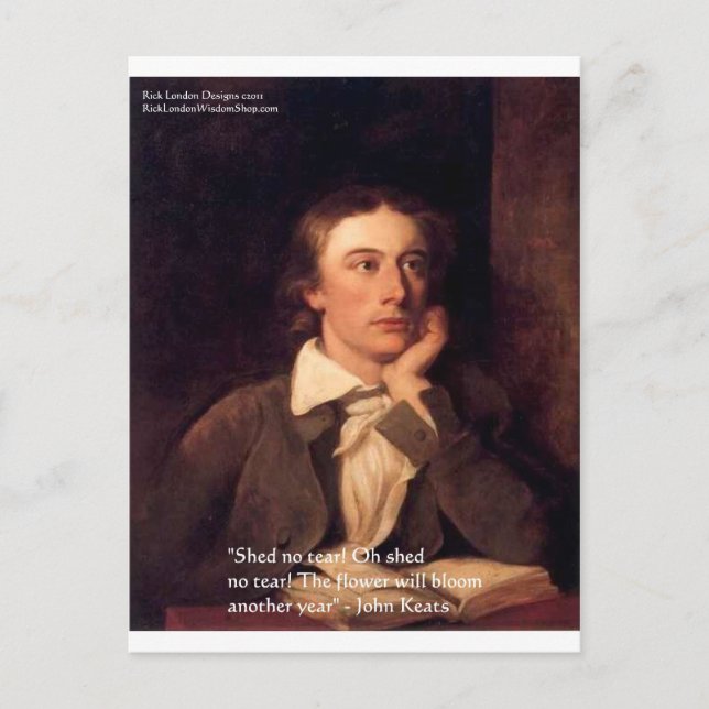 John Keats "Blossom" Quote Gifts Tees & Cards (Front)
