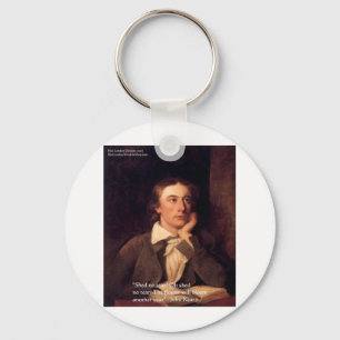 John Keats "Blossom" Quote Gifts Tees & Cards Keychain