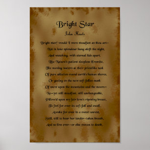 John Keats, Bright Star Poster