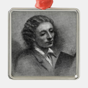 John Keats Metal Ornament