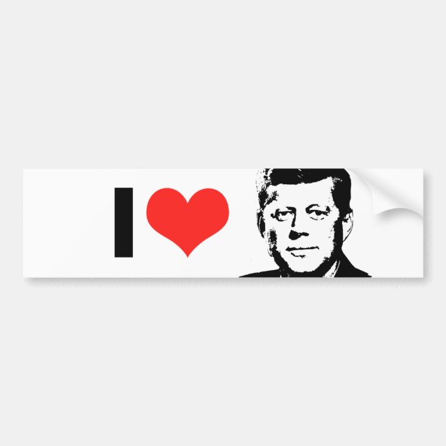 John Kennedy Bumper Sticker (Front)