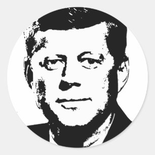 John Kennedy Gear Classic Round Sticker