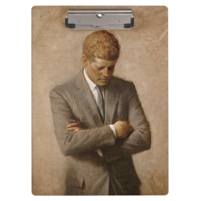 John Kennedy US Presidential White House Portrait  Clipboard (Front)