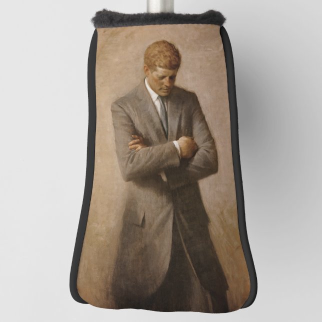 John Kennedy US Presidential White House Portrait  Golf Head Cover (Rotate 90)