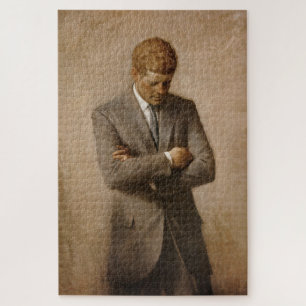 John Kennedy US Presidential White House Portrait Jigsaw Puzzle
