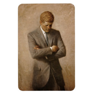 John Kennedy US Presidential White House Portrait  Magnet