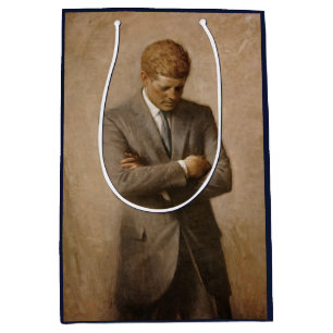 John Kennedy US Presidential White House Portrait  Medium Gift Bag