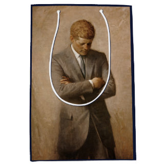 John Kennedy US Presidential White House Portrait  Medium Gift Bag