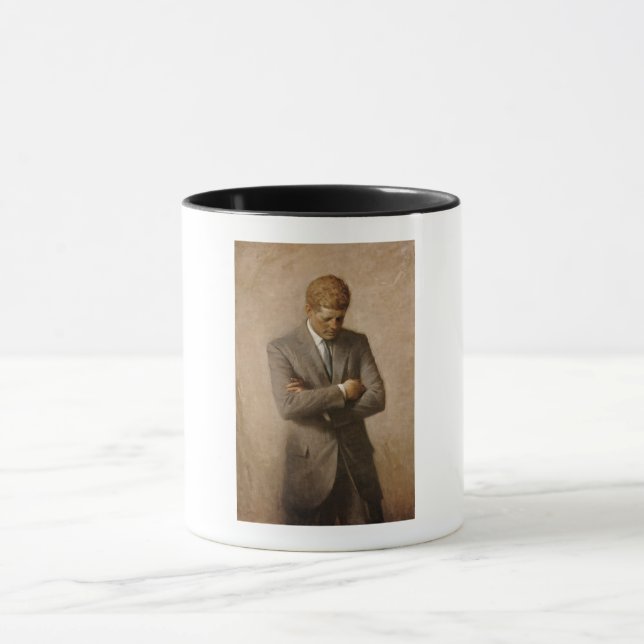 John Kennedy US Presidential White House Portrait  Mug (Center)