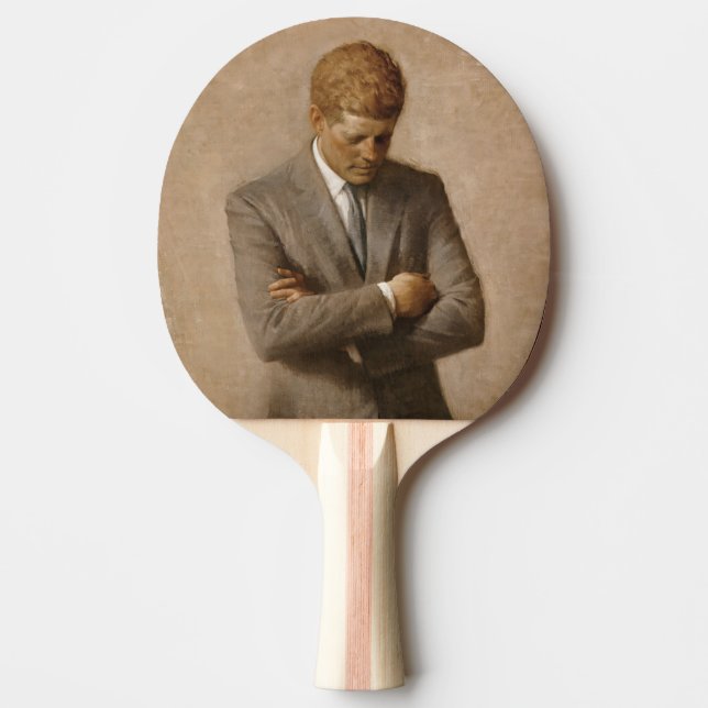 John Kennedy US Presidential White House Portrait  Ping Pong Paddle (Front)