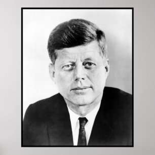 John Kennedy US Presidential White House Portrait Poster