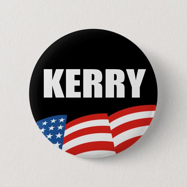 JOHN KERRY Election Gear 2 Inch Round Button (Front)