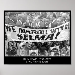 John Lewis - Civil Rights Icon Poster