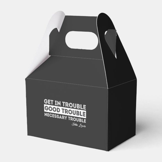 John Lewis - Good Trouble Quote Favor Box (Front Side)