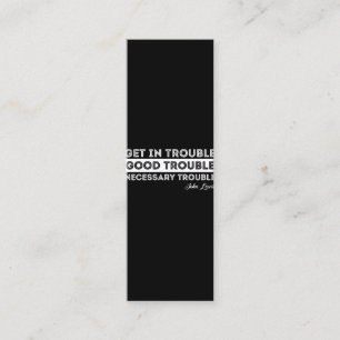 John Lewis - Good Trouble Quote Loyalty Card