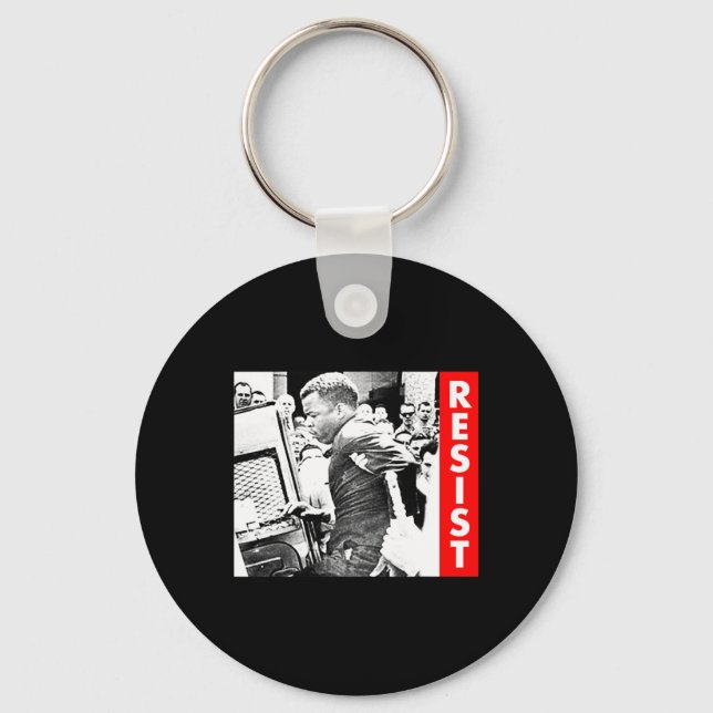 John Lewis - Resist  Keychain (Front)