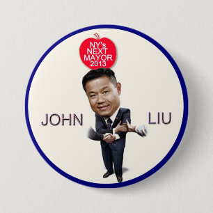 John Liu for NYC Mayor 2013 3 Inch Round Button
