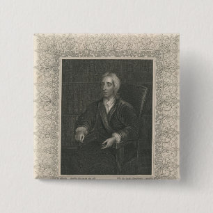 John Locke 2 Inch Square Button