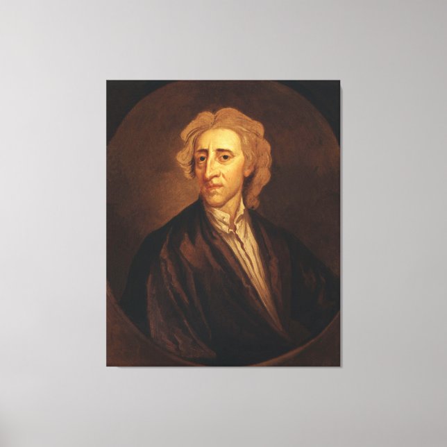 John Locke by Sir Godfrey Kneller Canvas Print (Front)
