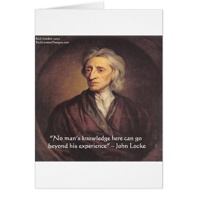 John Locke Knowledge/Experience Quote (Front)