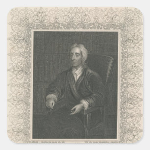John Locke Square Sticker