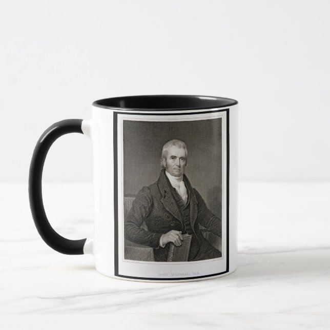 John Marshall (1755-1835), engraved by Asher Brown Mug (Left)