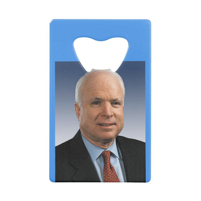 John McCain Credit Card Bottle Opener (Front)