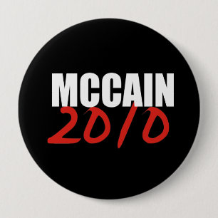 JOHN MCCAIN Election Gear 4 Inch Round Button