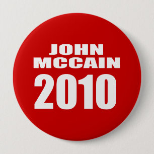 JOHN MCCAIN FOR SENATE 4 INCH ROUND BUTTON
