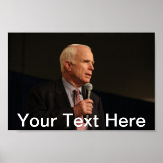 John McCain Personalized Small Poster