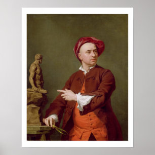 John Michael Rysbrack Modelling his Terra-Cotta St Poster