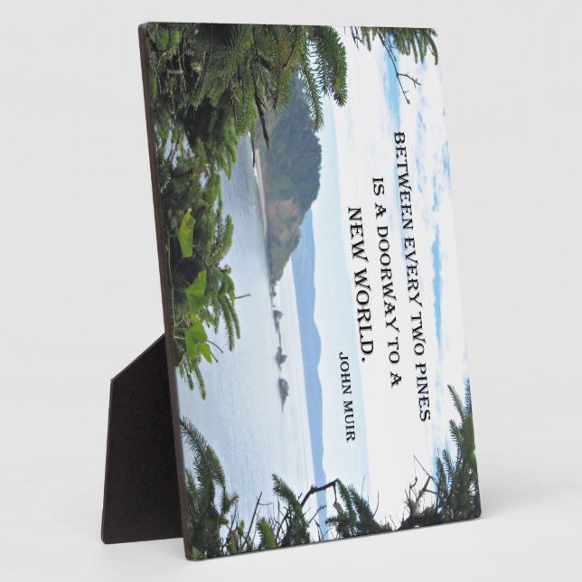 John Muir: "Between every two pines is a doorway" Plaque (Side)