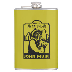 John Muir Day Hip Flask