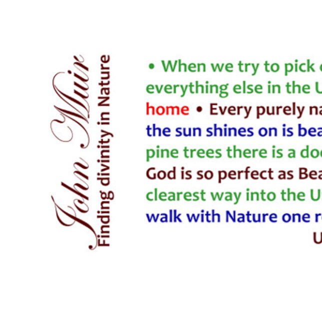 John Muir, Finding Divinity in Nature Mug (Creator Uploaded)